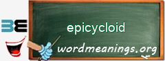 WordMeaning blackboard for epicycloid